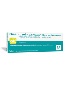 OMEPRAZOL-1A Pharma 20 mg bei Sodbrennen HKM (14)