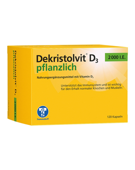 DEKRISTOLVIT D3 2000 I.E. pflanzlich Kapseln (120)
